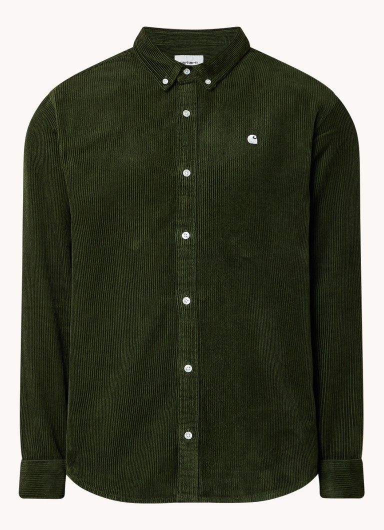 Carhartt WIP Majica regular fit iz korduroja z vezenim logotipom
