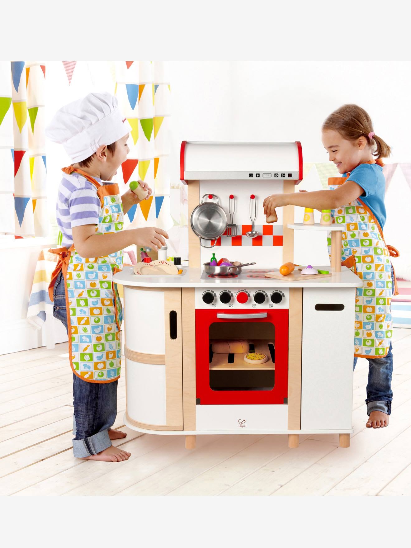 Grande cuisinette en bois HAPE multicolore