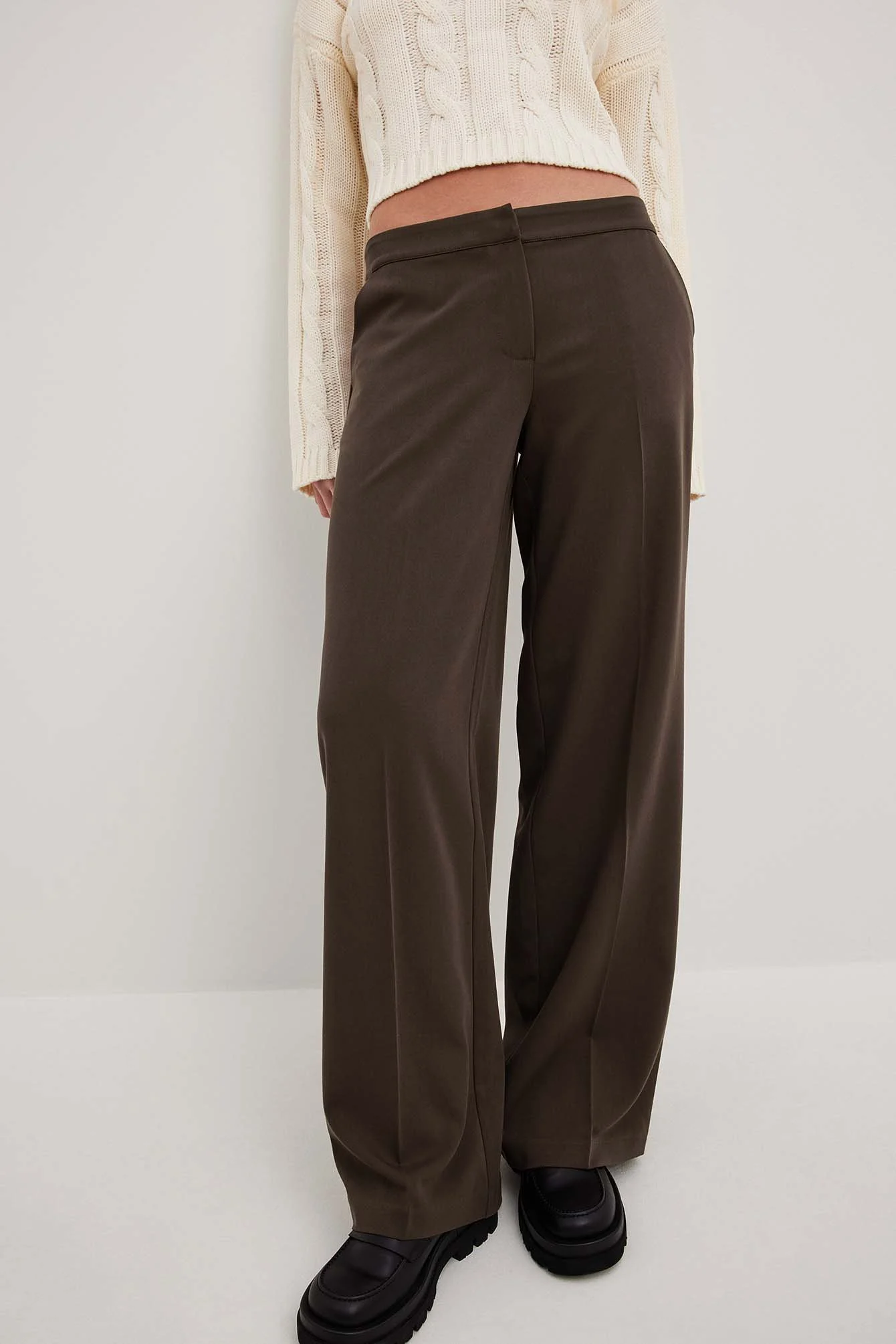Anzughose mit niedriger Taille