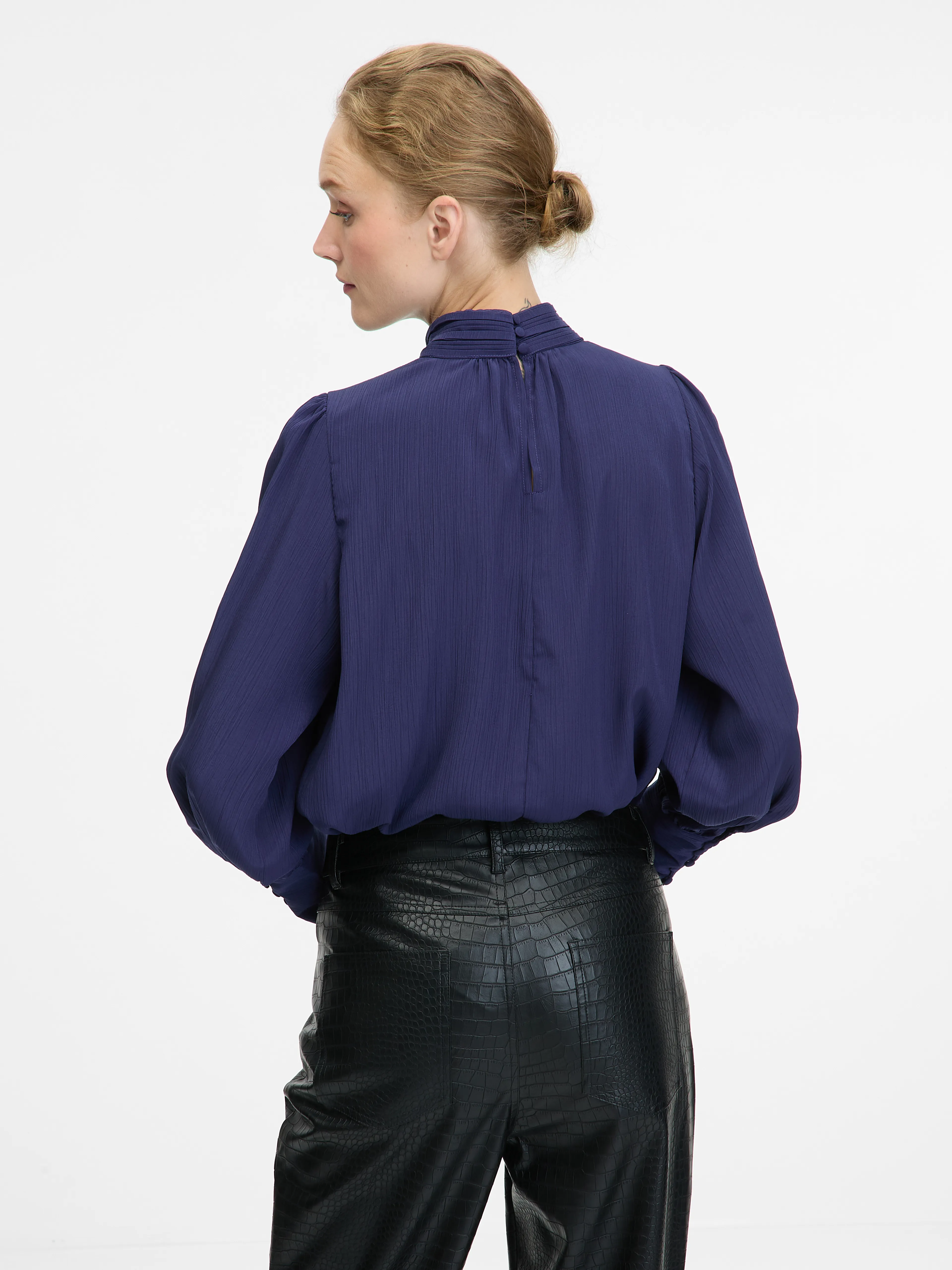 Dunkelblaue Damenbluse ORSAY
