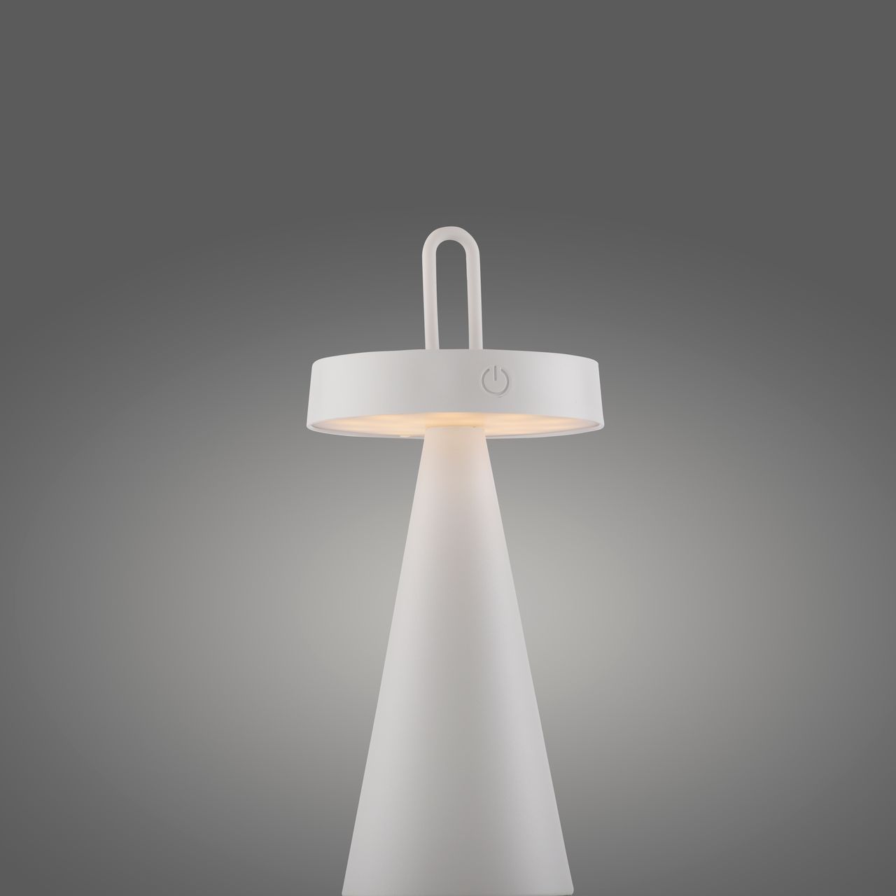 JUST LIGHT Akku Tischleuchte ALWA, 1x LED-Board/1,50Watt/2700Kelvin, IP44, Weiss