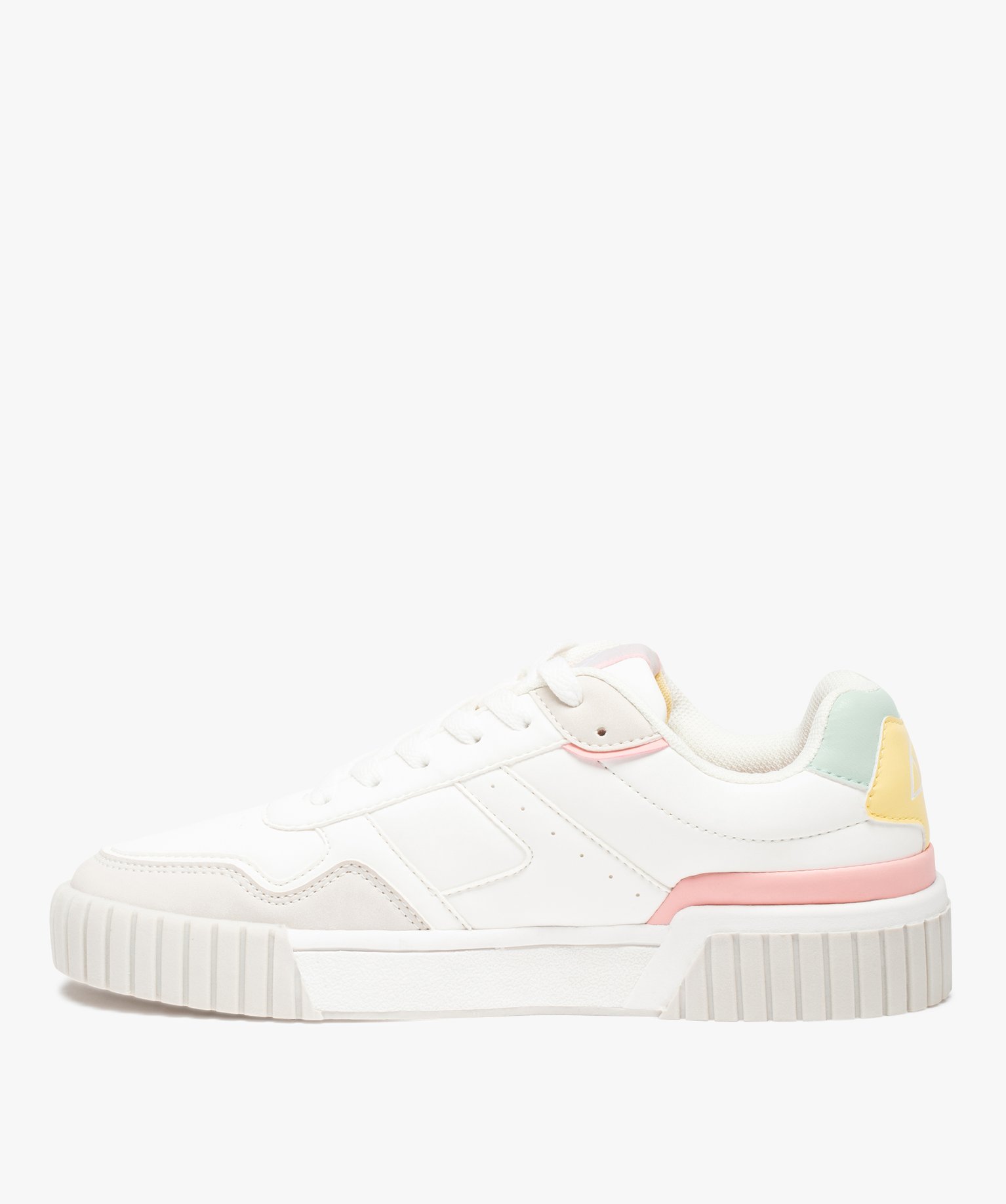 Baskets femme colorées à lacets – Ellesse Tania blanc | GEMO