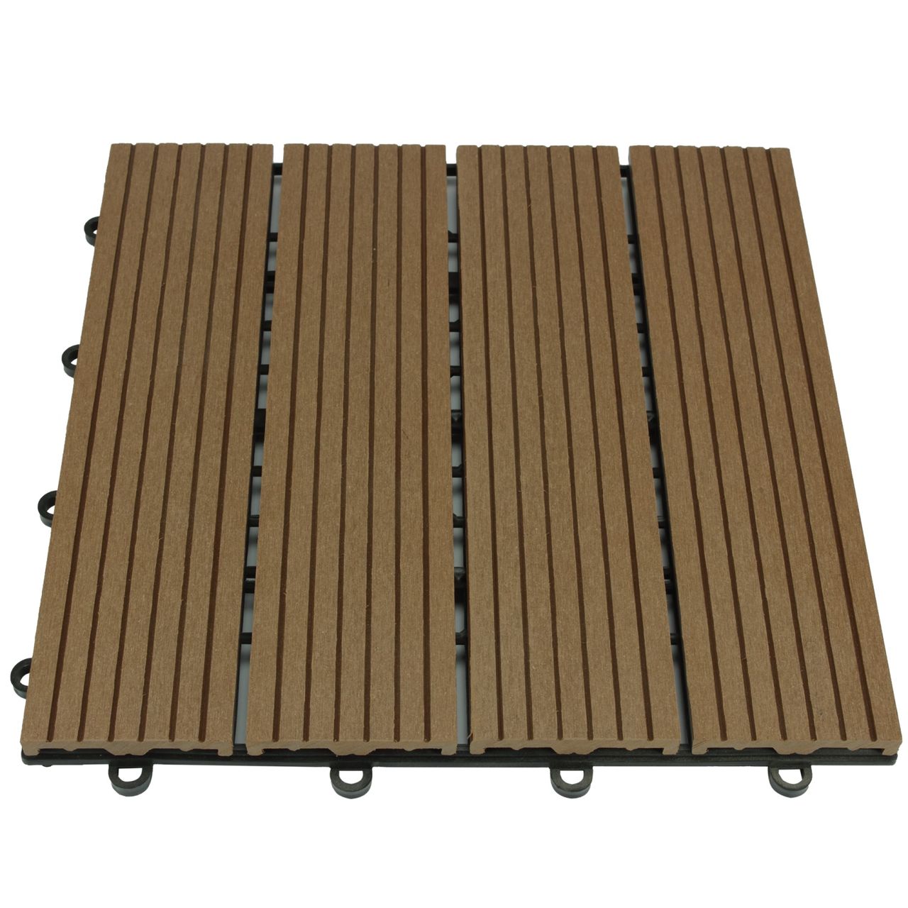 TOP MULTI WPC Fliesen 30 x 30cm braun Standard 1 m²
