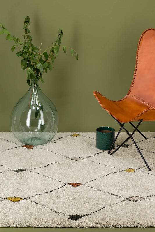 Tapis deco shaggy GEMS