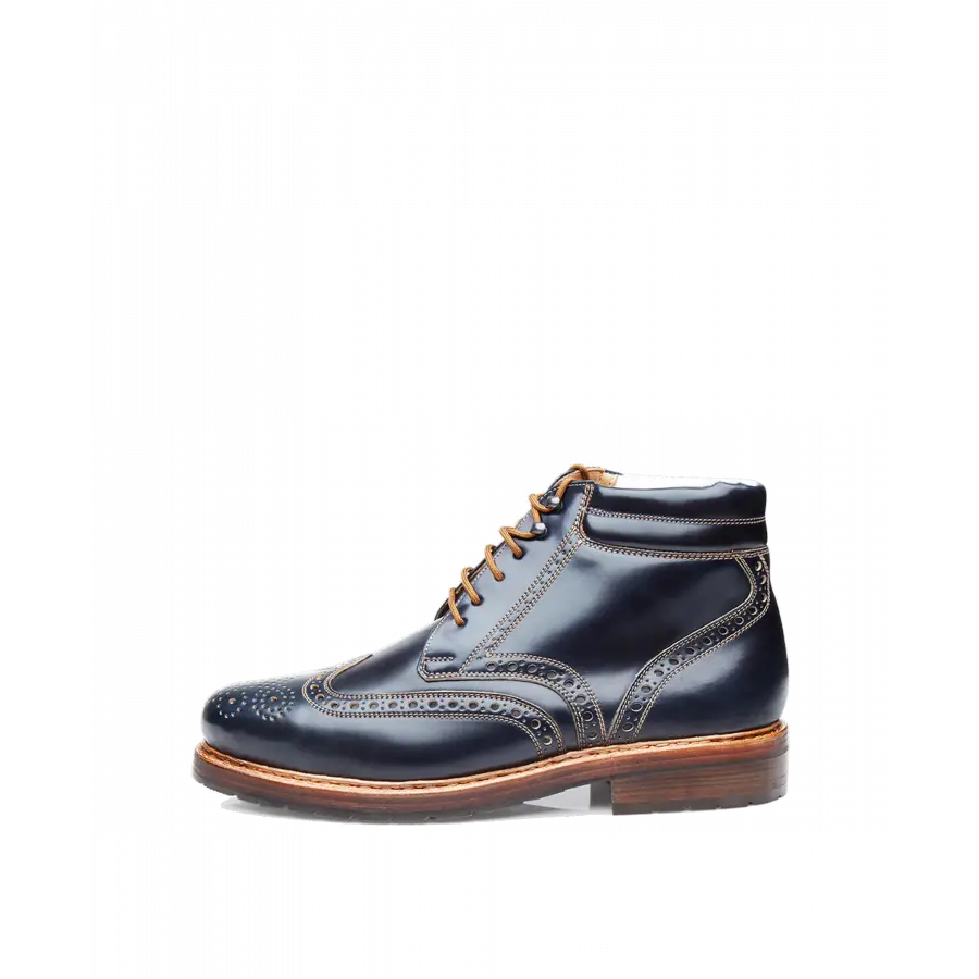 Heinrich Dinkelacker - Businessschuhe Derby BUDA FULL-BROGUE C Cordovan - blau