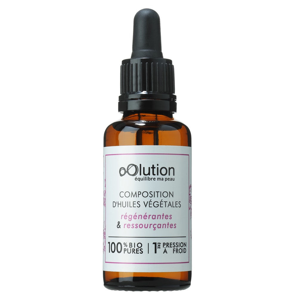 Oolution Composition d'huiles végétales regénérantes & ressourçantes huile regénérantes & ressourçantes