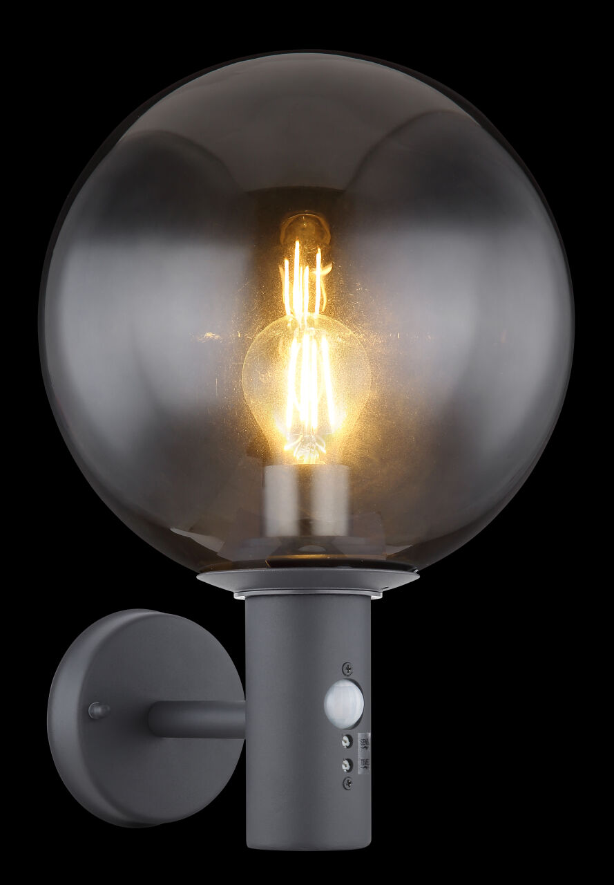 Globo Lighting - HEDWIG - Außenleuchte Edelstahl, 1x E27 LED