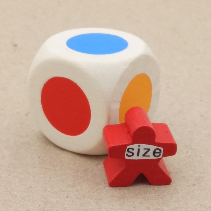 Farbwürfel 25mm rot gelb blau