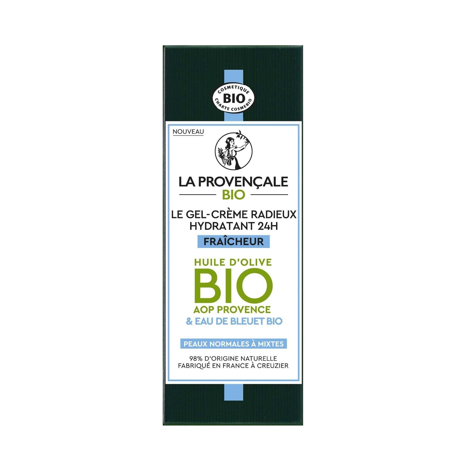 La Provençale gel-cremă hidratantă 24 de ore cu prospețime, certificată organic