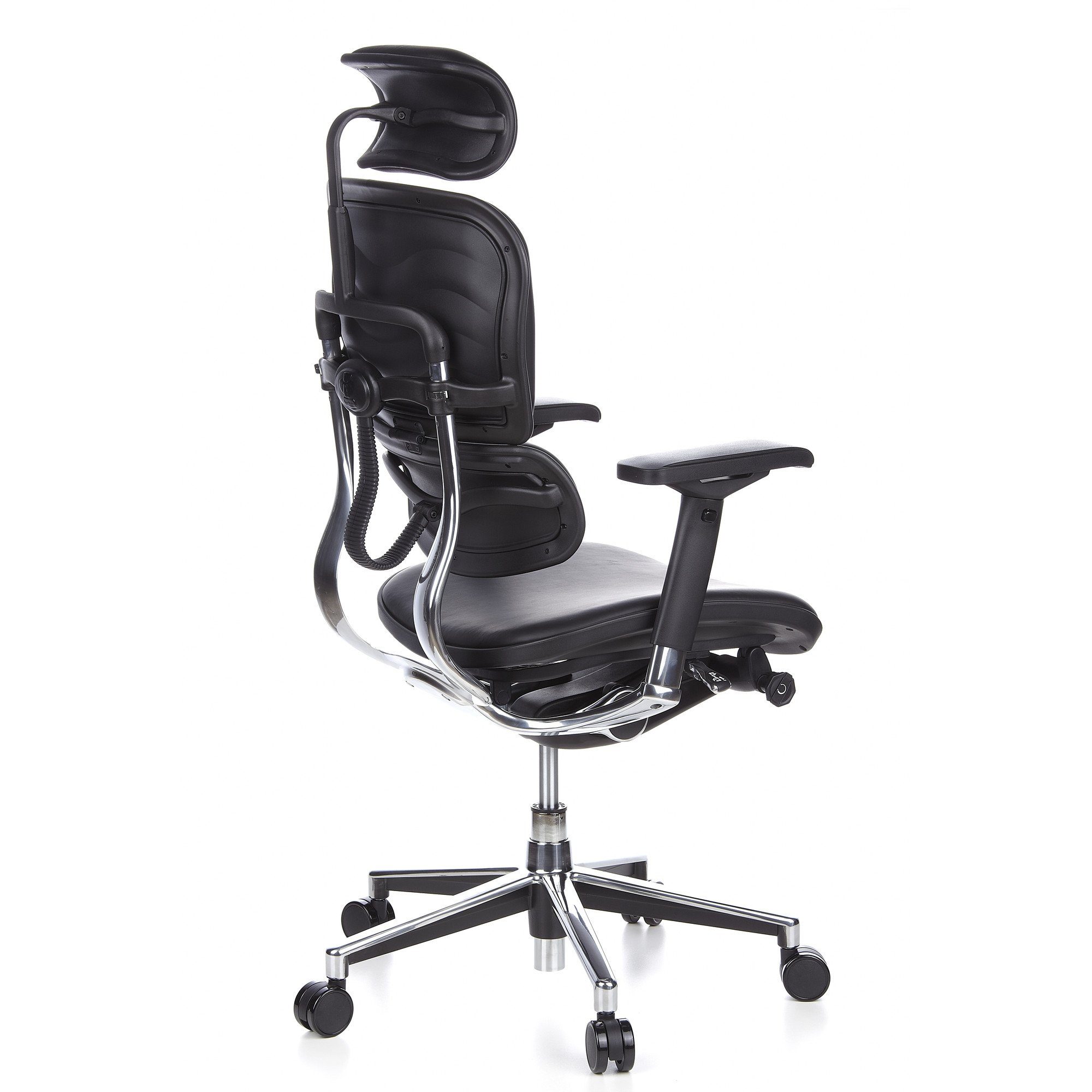 hjh OFFICE Drehstuhl Luxus Chefsessel ERGOHUMAN Leder (1 St), Bürostuhl ergonomisch