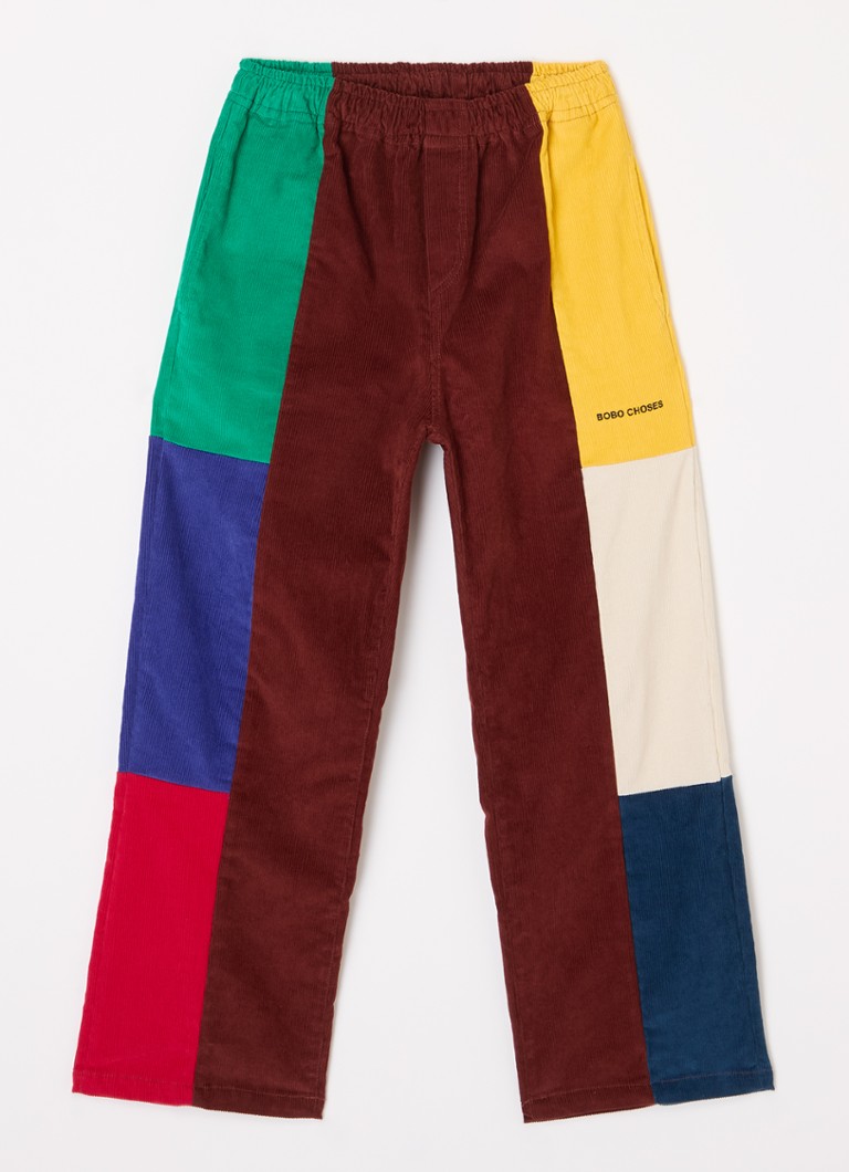 Pantaloni drepți din catifea reiată BOBO CHOISIT