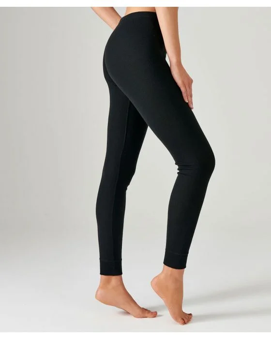 Legging long, fine côte Thermolactyl