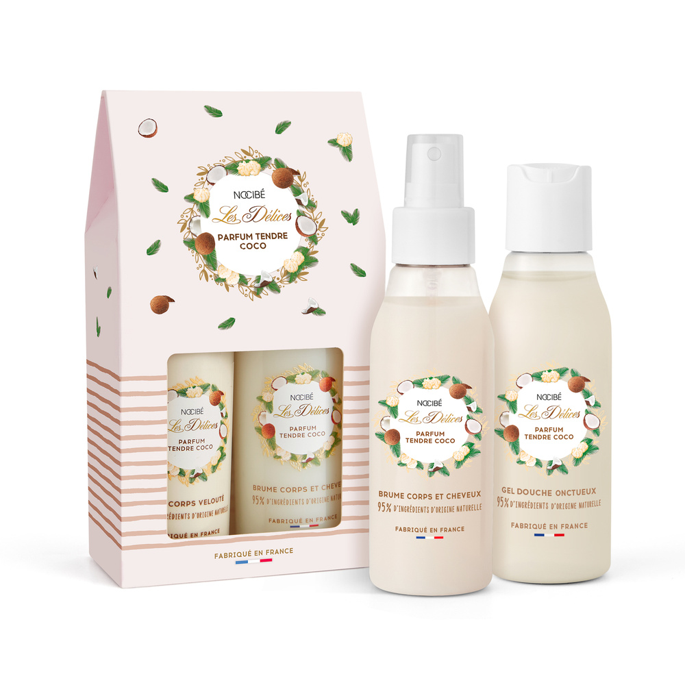 Nocibé Les Délices - Tendre Coco Coffret Gel Douche & Brume