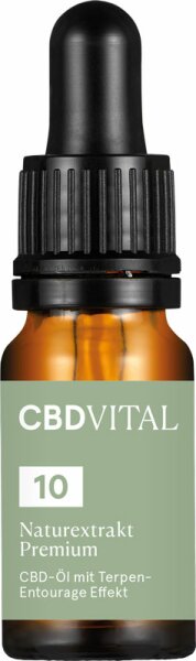 CBD VITAL Nahrungsergänzungsmittel Naturextrakt PREMIUM Öl 10%  Nahrungsergänzungsmittel