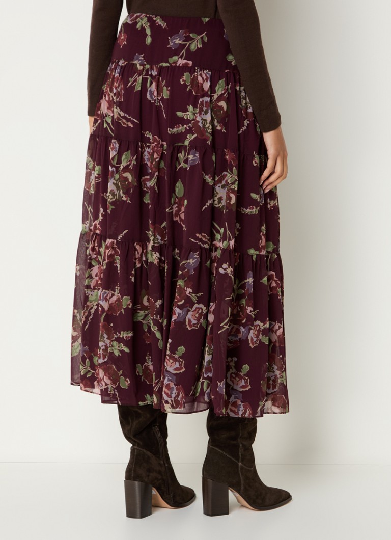 Fustă midi cu imprimeu floral Ralph Lauren