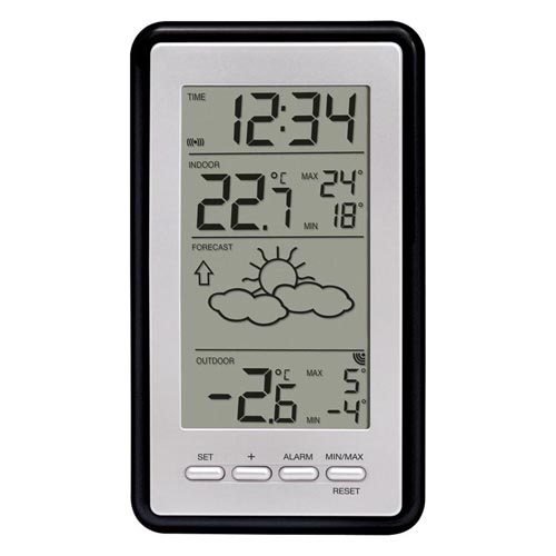 Technoline Wetterstation WS9130 mit Vorhersage der Wetterlage, sowie Innen- und Außentemperatur