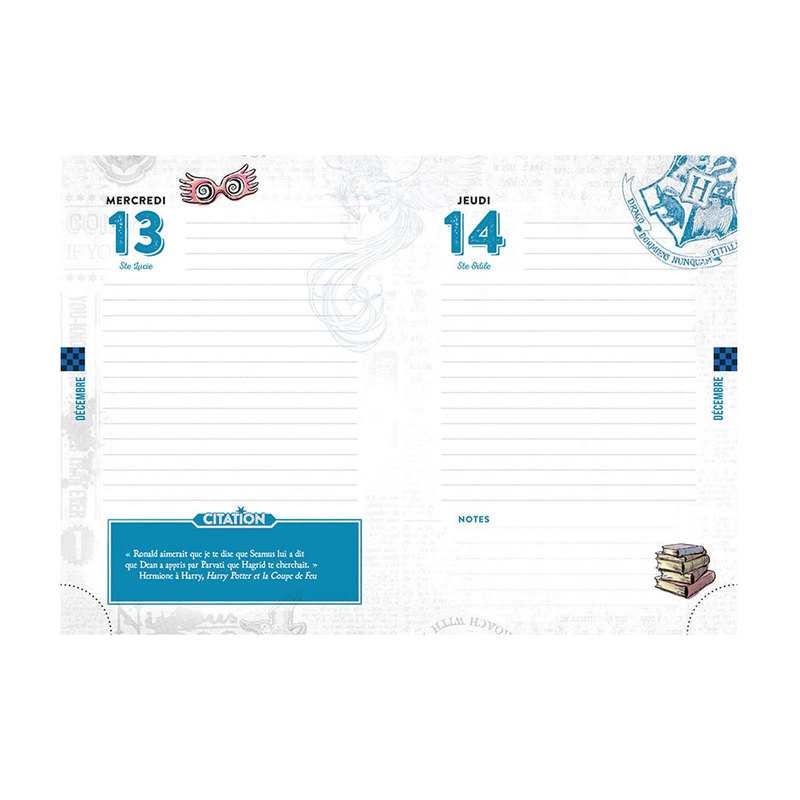 Livre Agenda Harry Potter 2023-2024 - Gallimard Jeunesse