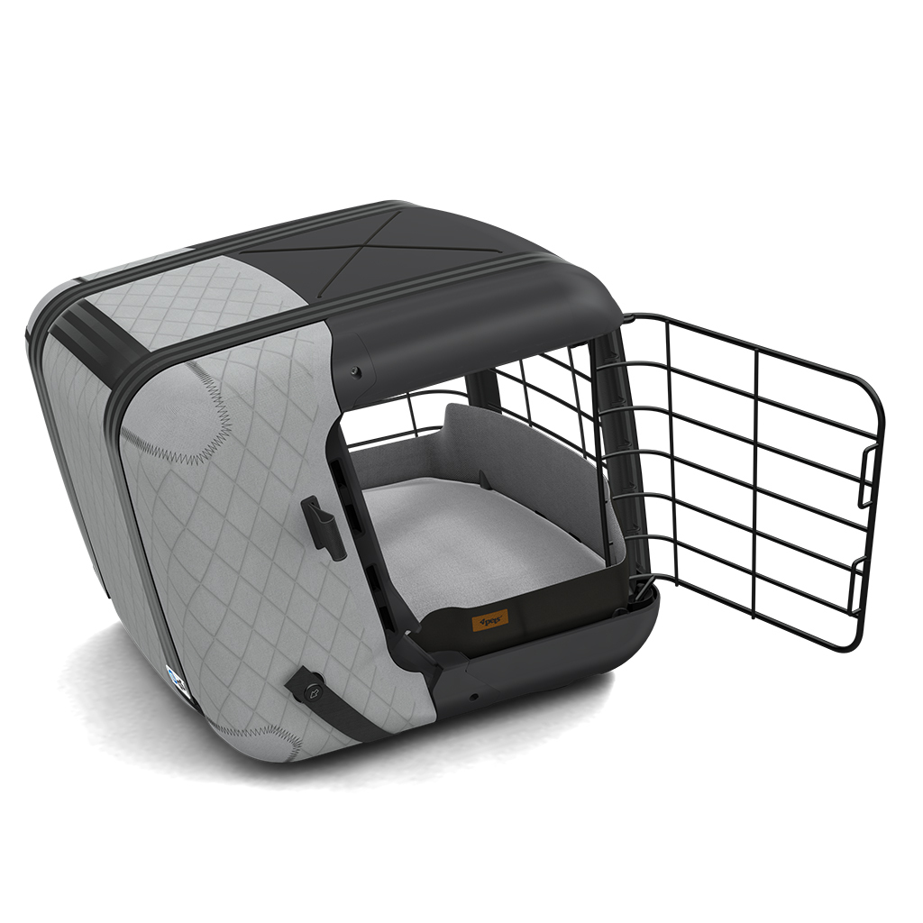 4pets Transportboxen & Gitterboxen 4pets Transportbox Caree cool grey