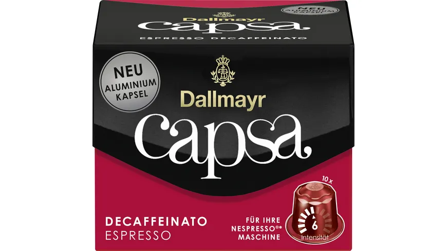 Dallmayr Capsa Kaffeekapseln Espresso Decaffeinato 56 g