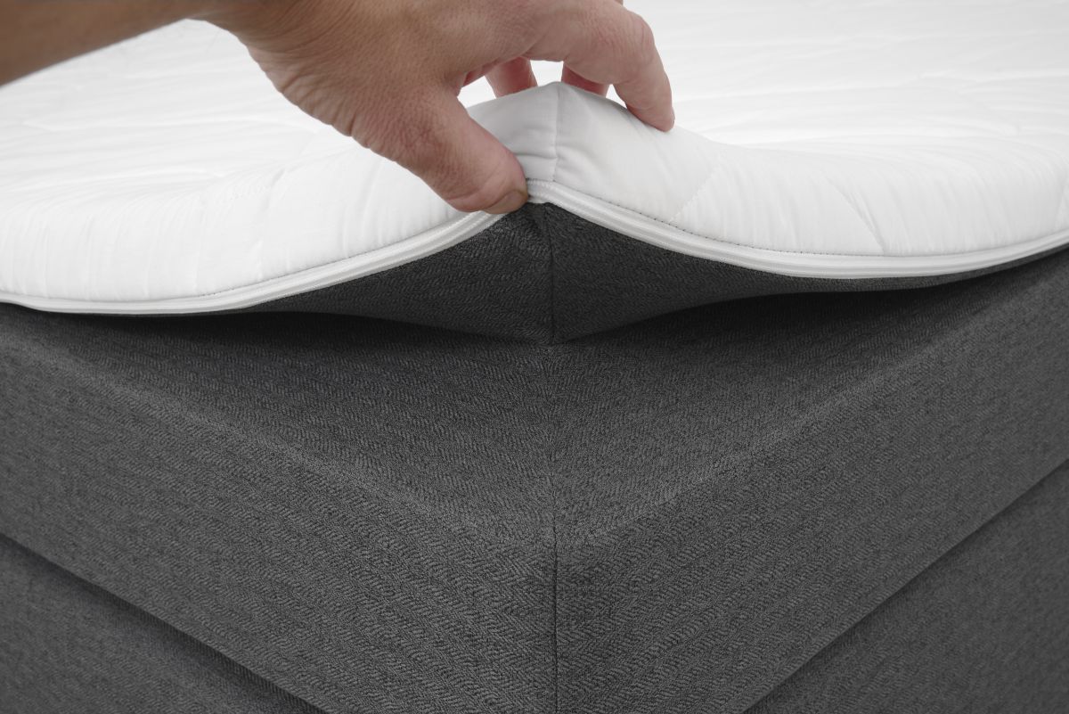 Sun Garden Boxspringbett Joliet Anthrazit 140 x 200 cm