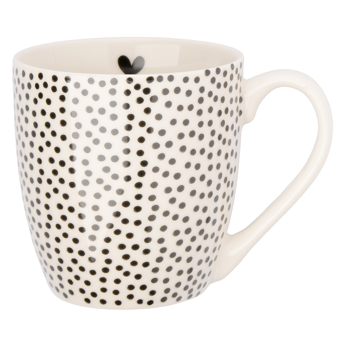 Jumbotasse mit Pünktchen-Allover