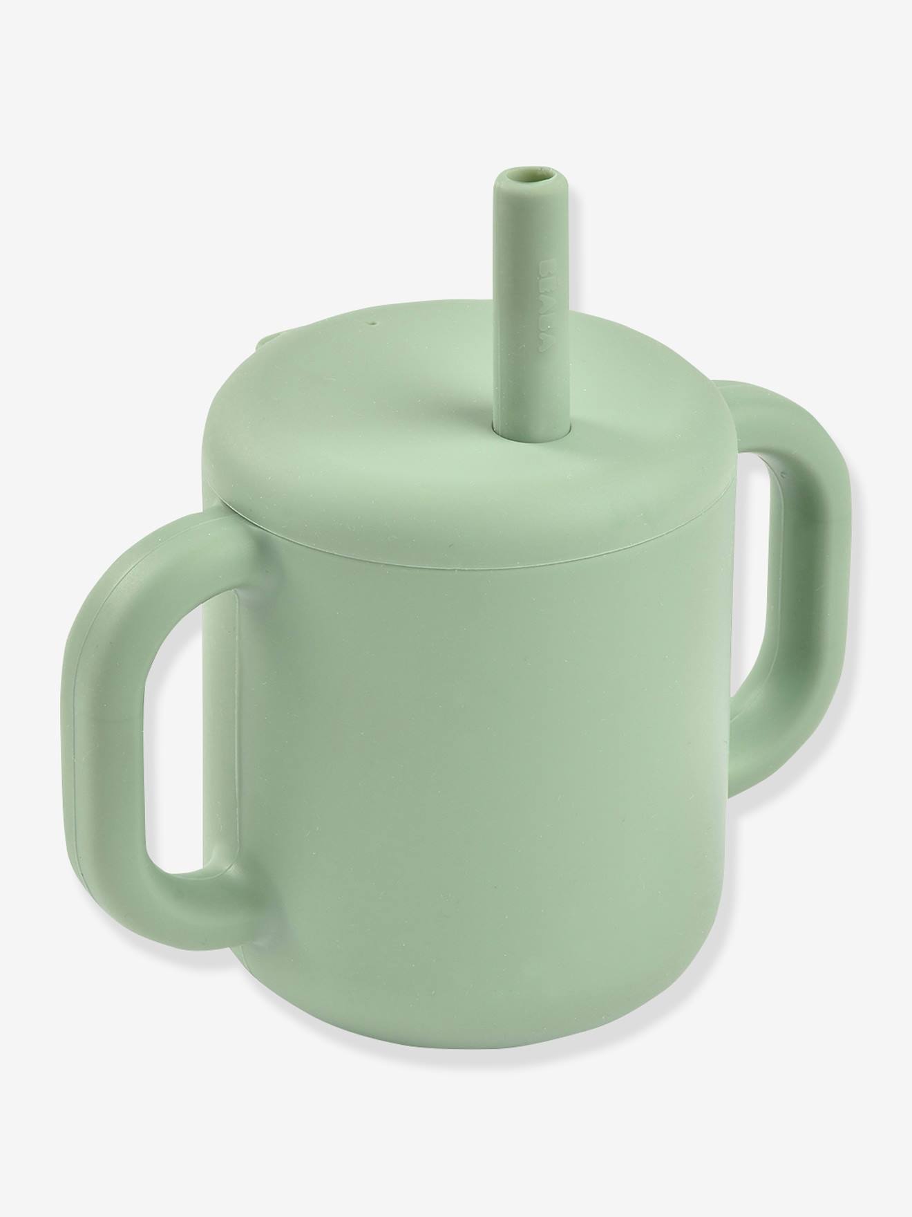 Beaba Baby Trinklernbecher mit Strohhalm BEABA, Silikon - grün