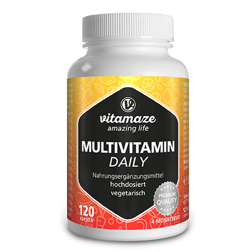MULTIVITAMIN DAILY ohne Jod vegetarisch Kapseln  120 St  Kapseln