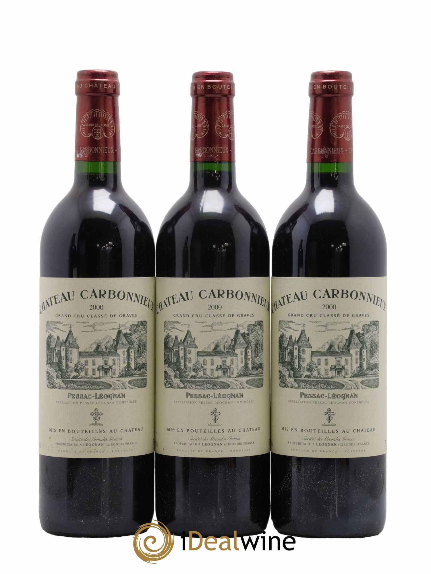 Château Carbonnieux Cru Classé de Graves  2000 - Lot de 12 Bouteilles