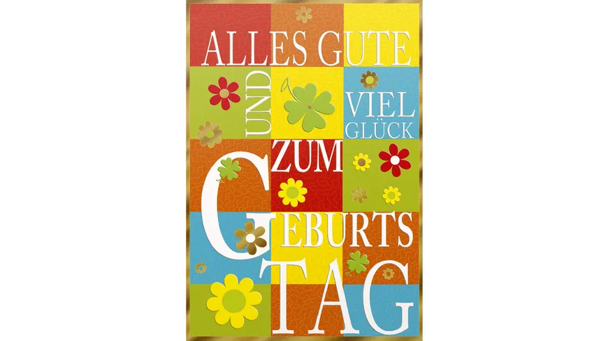 Glückwunschkarten mit Allgemeinmotiven im 5er Pack sortiert