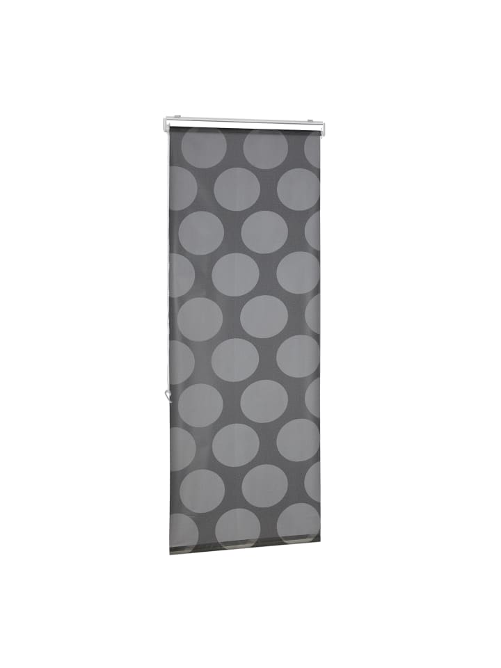 relaxdays Duschrollo Punkte in Grau - (B)60 x (H)240 cm günstig kaufen onesize
