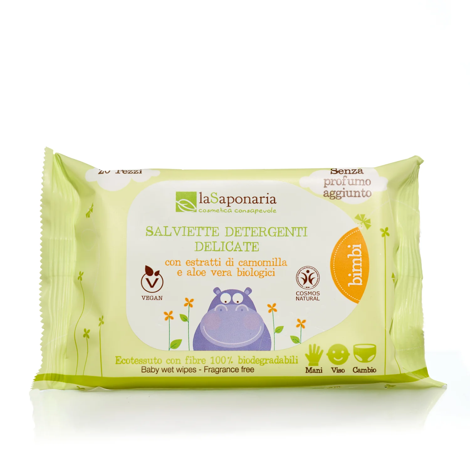Le Albicoccole Bio Gentle Cleansing Wipes - Renseservietter, Babypleje, Børneprodukter