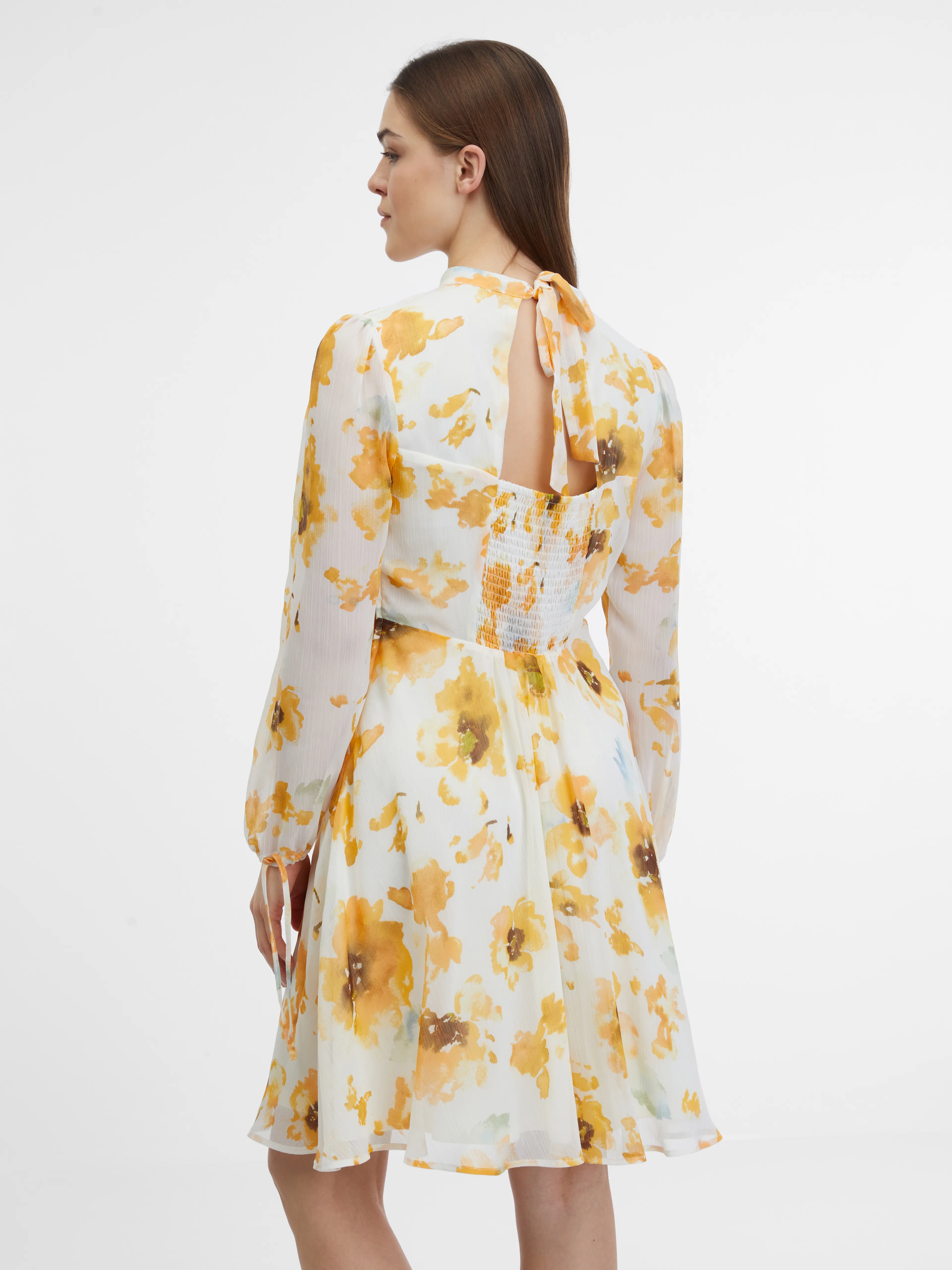 Weißes Damen-Blumenkleid ORSAY