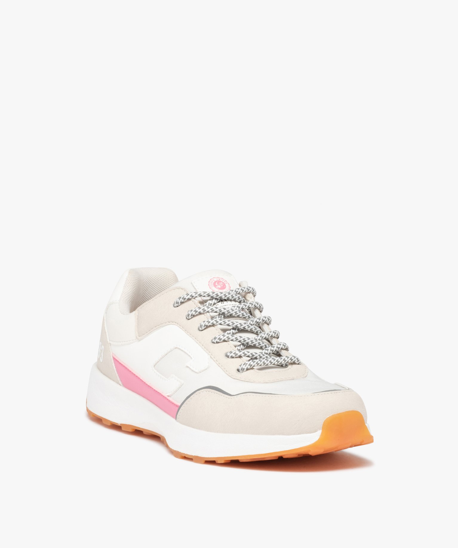 Baskets femme retro running à lacets - Camps United gris | GEMO
