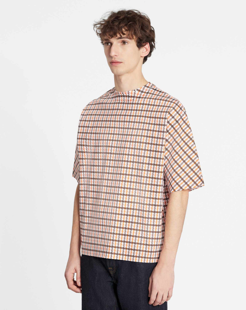 T-SHIRT OVERSIZE BRODÉ LANVIN PARIS SURIMPRIMÉ