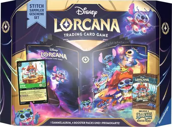 Disney Lorcana: Azurblaues Meer - Stitch Sammler Geschenkset (Deutsch)