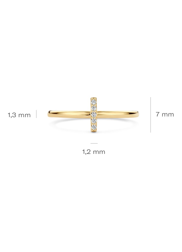 Blush  Ring van 14 karaat geelgoud 1252YZI