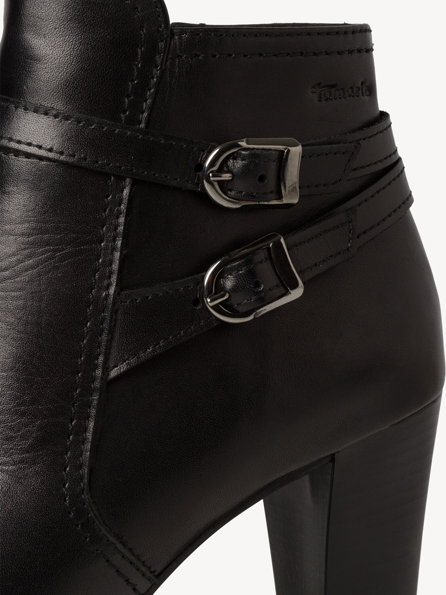 Bottine en cuir - noir