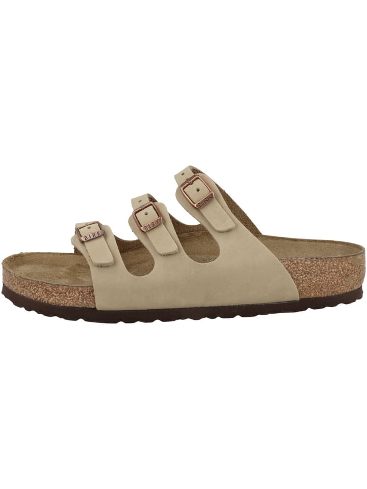 Birkenstock Sandale Florida SFB geöltes Nubukleder Weichbettung normal in braun günstig kaufen 37