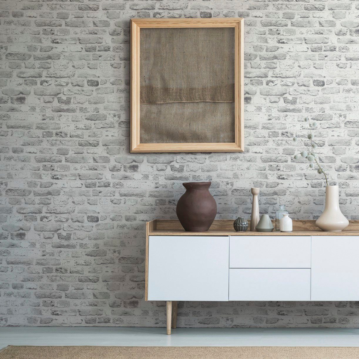 A.S. Création Vliestapete Bricks & Stones Backstein Steinoptik, leicht strukturiert, matt, (1 St)