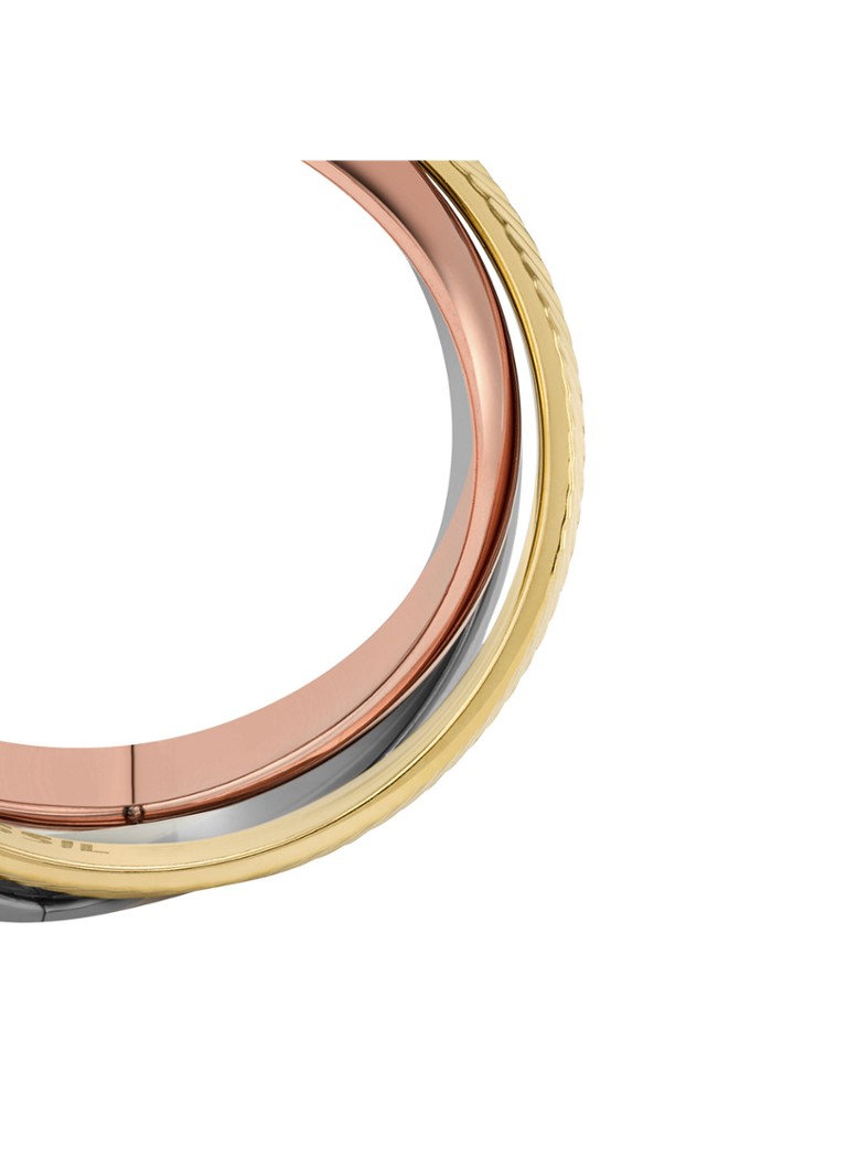 Inel placat cu aur Fossil Harlow JF04807998