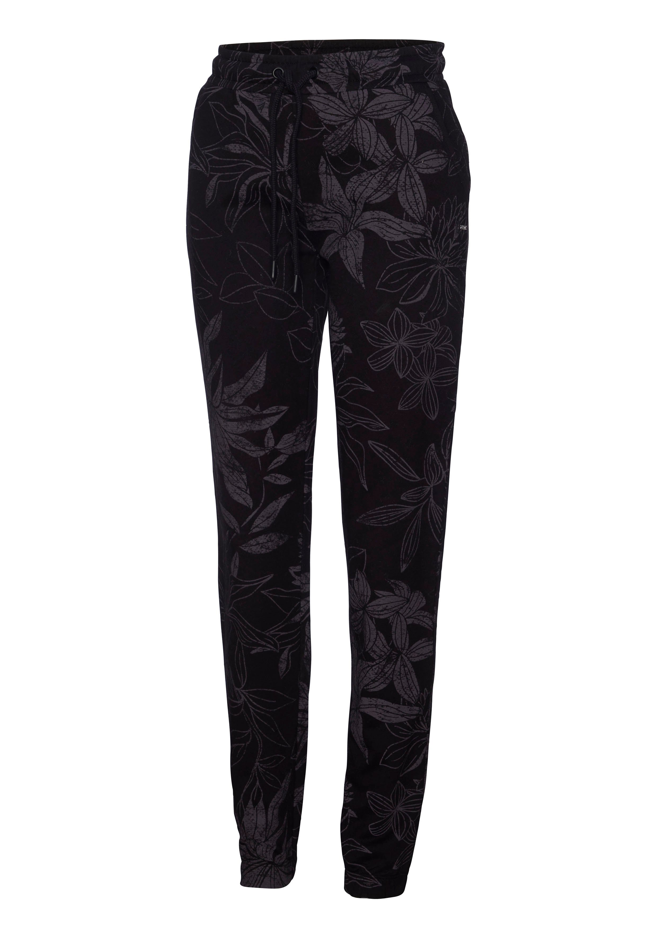 LASCANA Loungehose mit floralem Alloverdruck, Loungeanzug