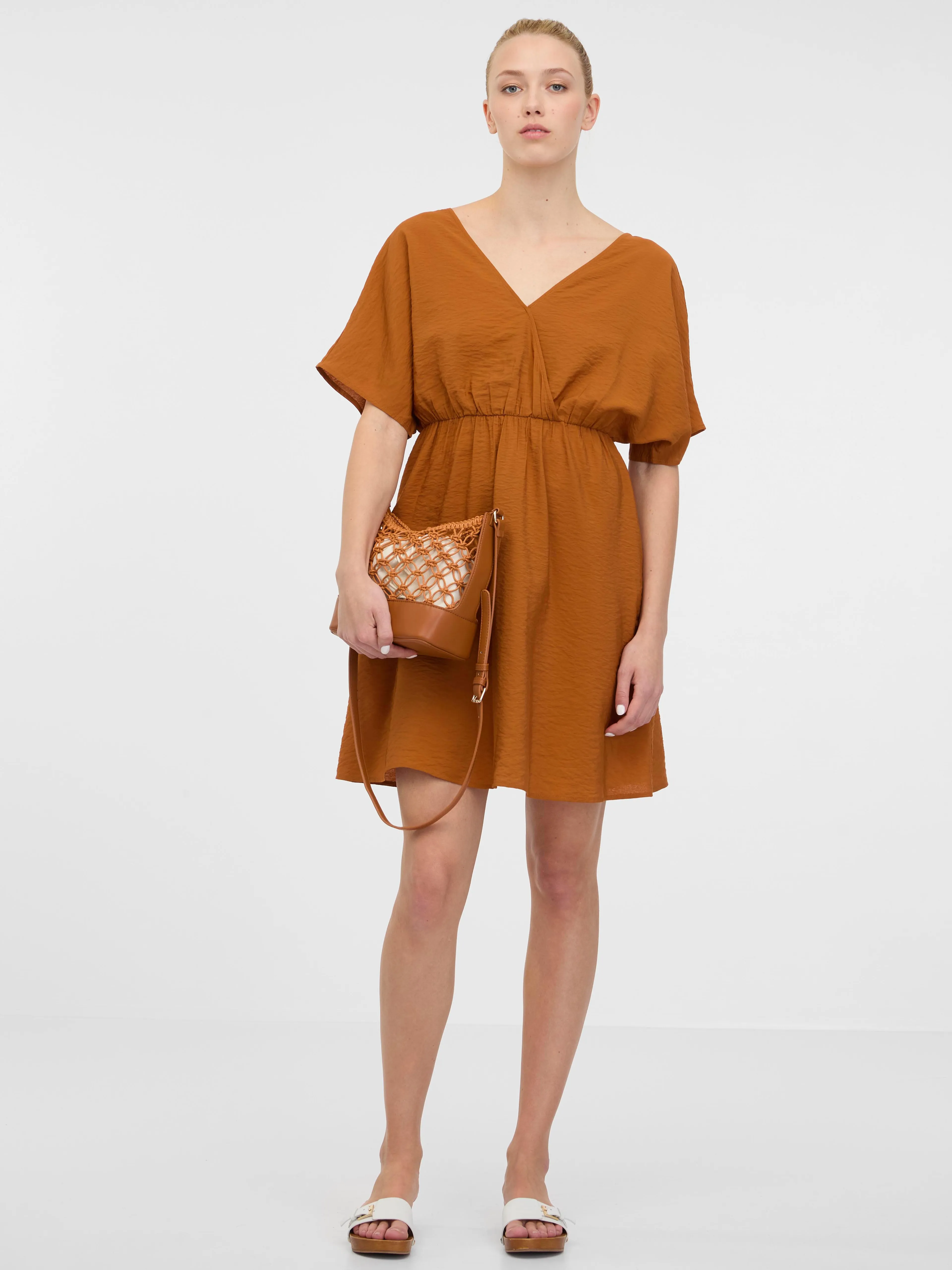 Braunes kurzes Damenkleid ORSAY