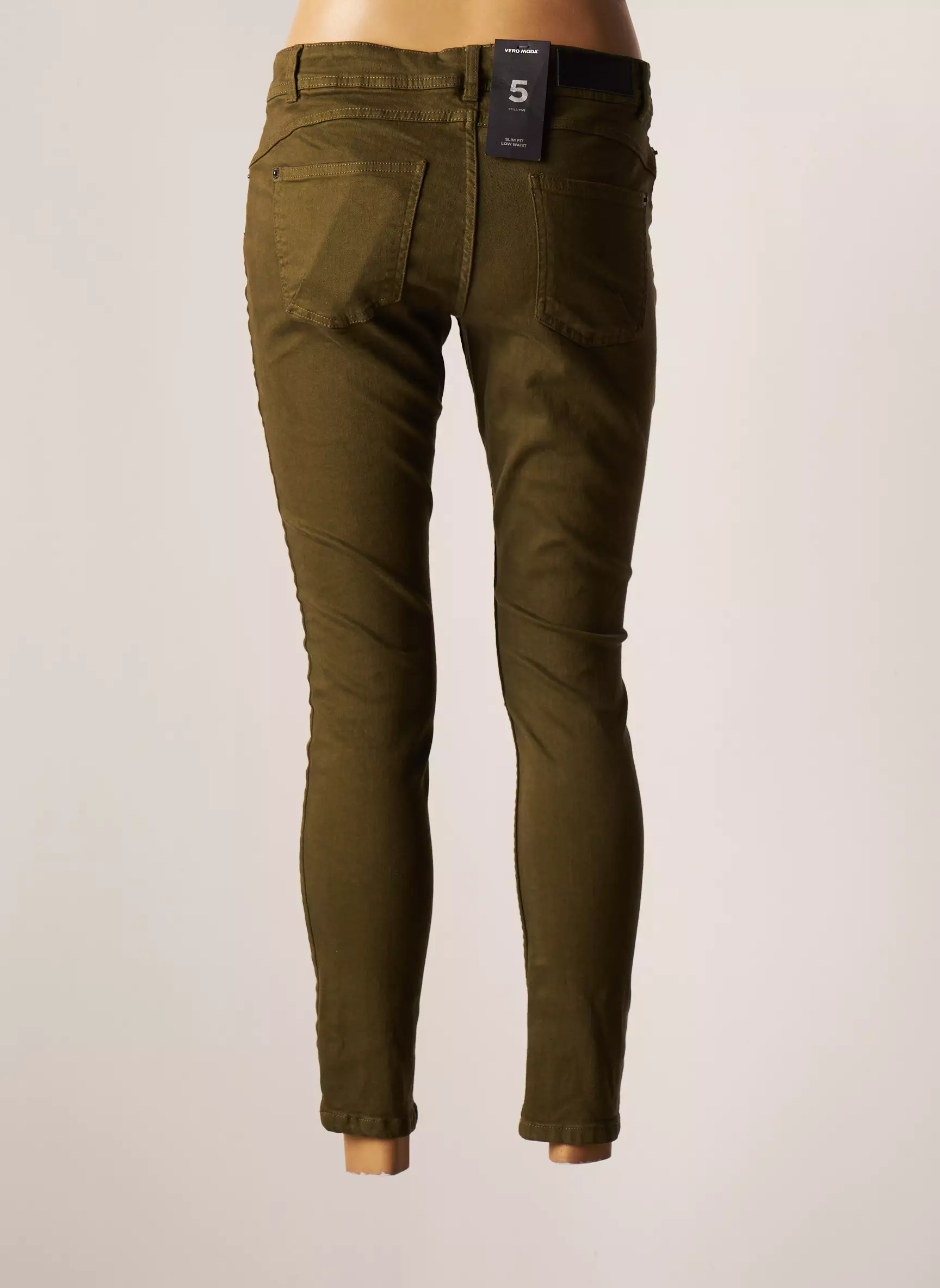 Vero Moda Pantalons Slim Femme couleur vert