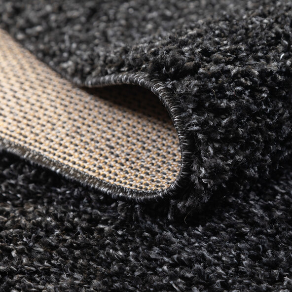 Hochflor Teppich, 160x230 cm, anthrazit