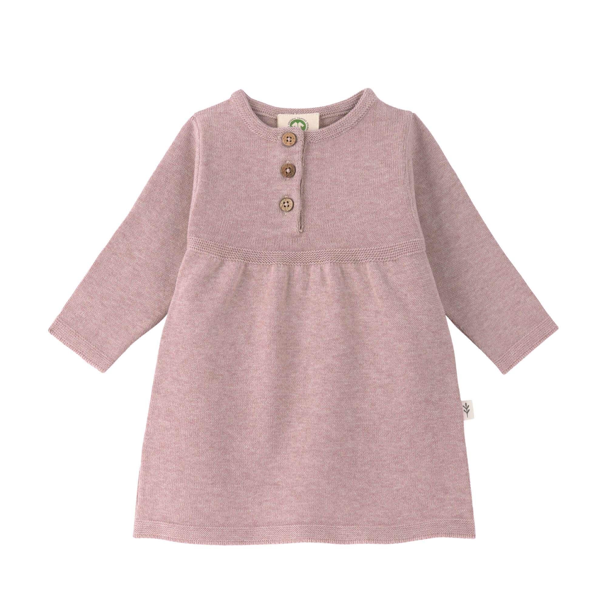 Babykleid - Strick Bio-Baumwolle, Rosa