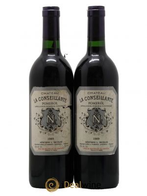 Château la Conseillante  1989 - Lot de 2 Bouteilles