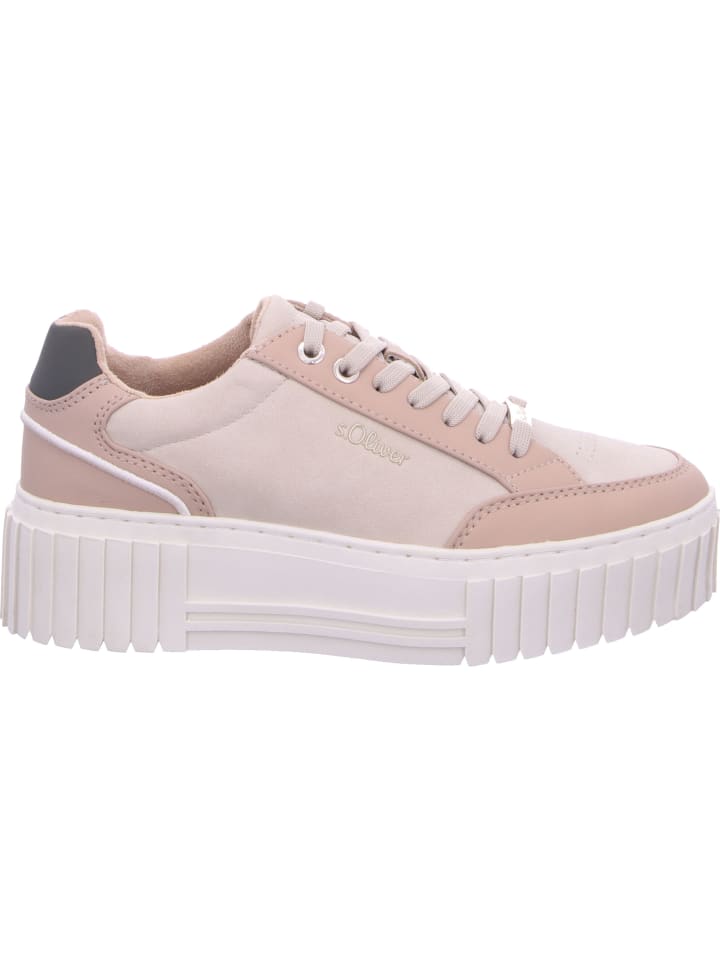 s.Oliver Schnürschuhe in BEIGE COMB günstig kaufen
