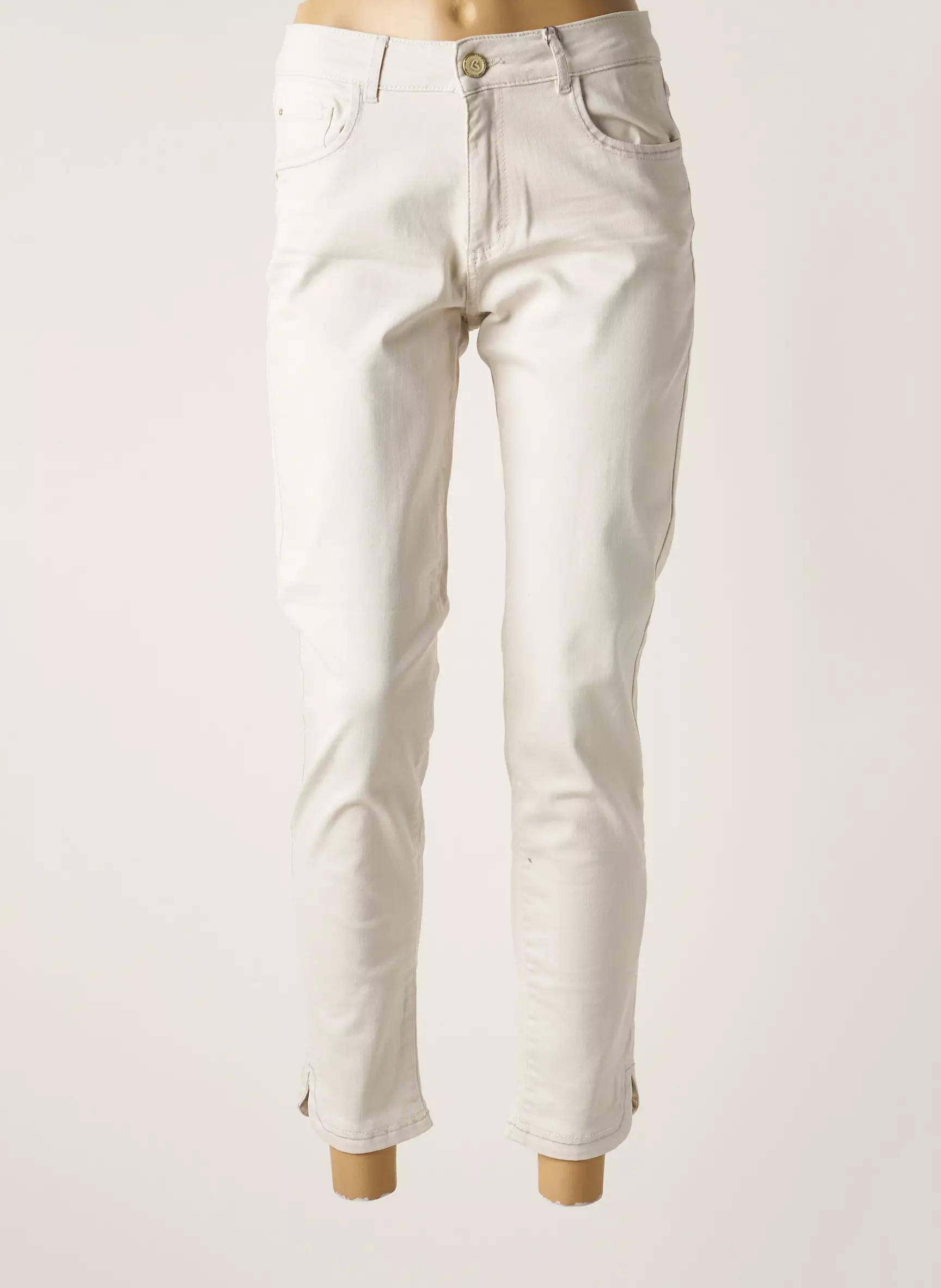 Para Mi Pantalons Slim Femme couleur gris