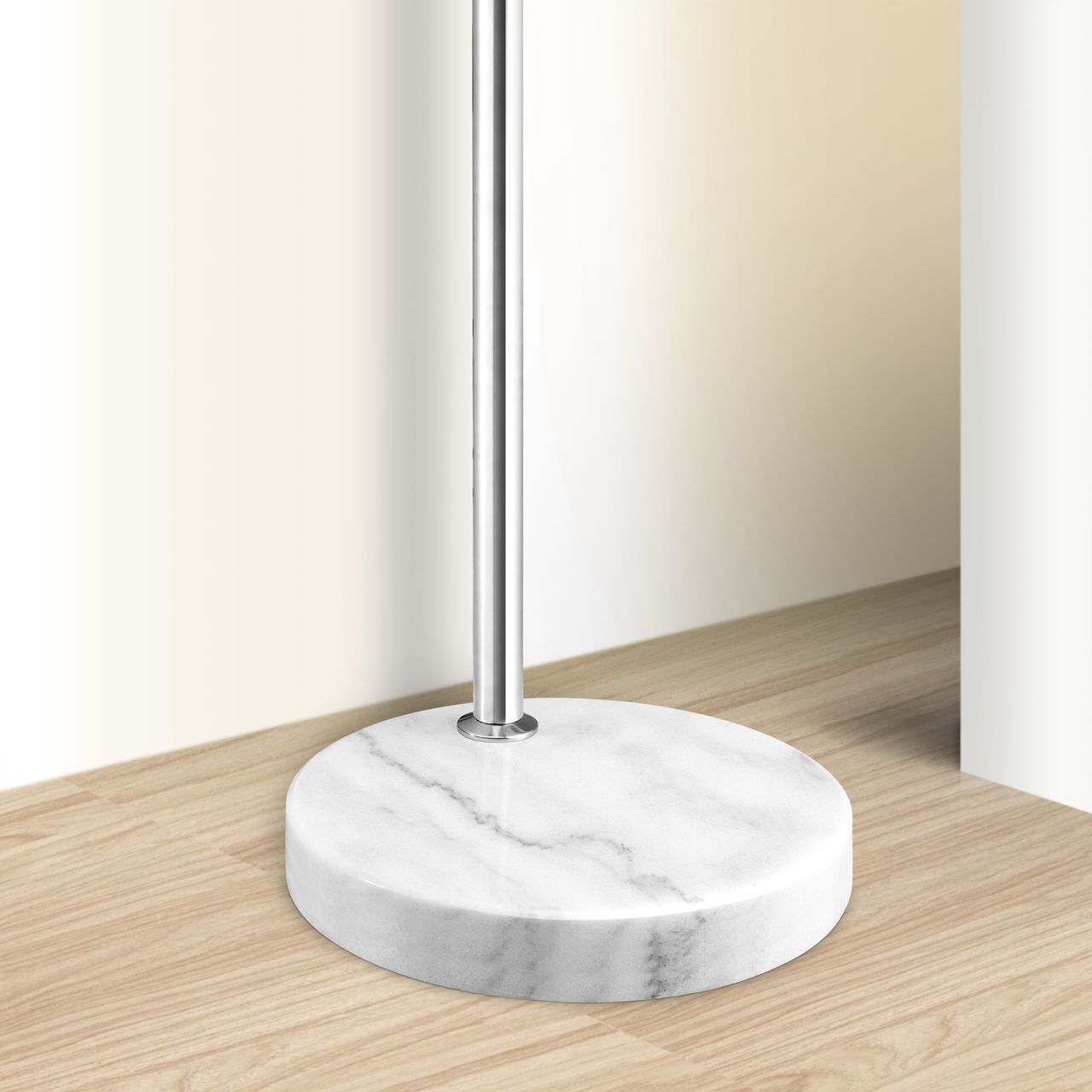 Casaria monzana® Design Bogenlampe Leinen 150-175cm verstellbar
