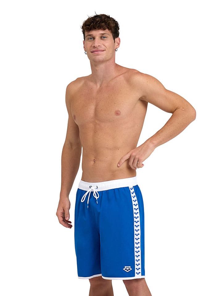 Arena Badeshorts in Blau/ Weiß günstig kaufen